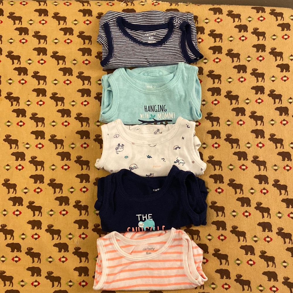 Baby Boy Sleeveless Onsies